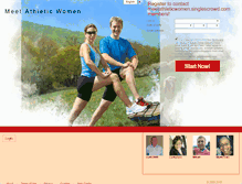 Tablet Screenshot of meetathleticwomen.singlescrowd.com