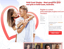 Tablet Screenshot of goldcoastsingles.singlescrowd.com
