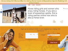 Tablet Screenshot of horseridinggirlin.singlescrowd.com