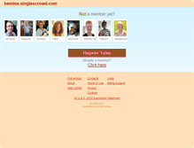 Tablet Screenshot of bemine.singlescrowd.com