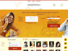 Tablet Screenshot of matchmenow.singlescrowd.com