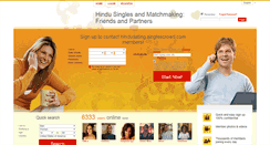 Desktop Screenshot of hindudating.singlescrowd.com