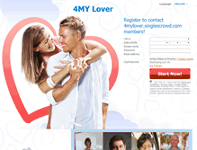 Tablet Screenshot of 4mylover.singlescrowd.com