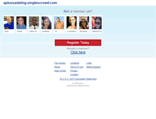 Tablet Screenshot of aplussadating.singlescrowd.com