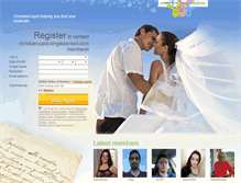 Tablet Screenshot of christiancupid.singlescrowd.com