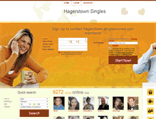 Tablet Screenshot of hagerstown.singlescrowd.com